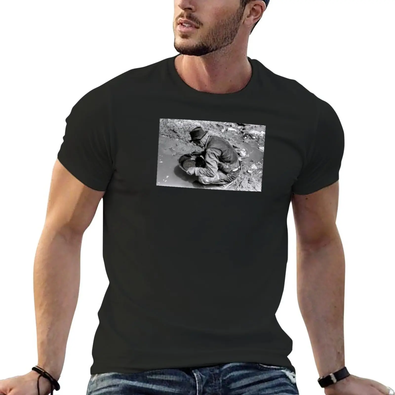 Новая футболка Мечты золотоискателя, милая одежда, футболки в тяжелом весе, черные футболки, футболки для мужчин, упаковка