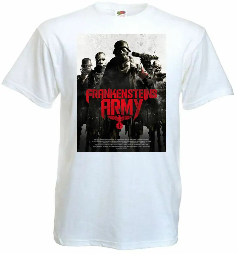 Футболка Frankenstein Army v1, белый плакат, все размеры S 5XL