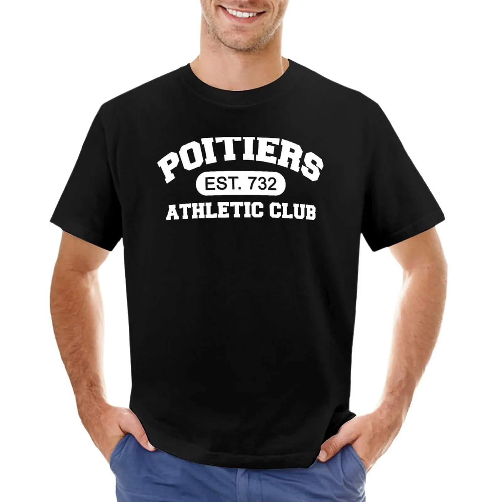 Футболка спортивного клуба Пуатье, графические футболки, футболки оверсайз, футболки для мужчин