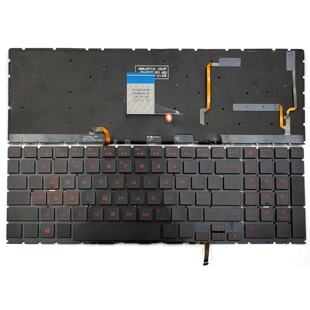 Новая клавиатура для ноутбука HP Omen 15-DC1000 15-DC1052NR 15-DC1054NR 15-DC1058WM 15-DC1069WM 15-DC1088WM с красной подсветкой США