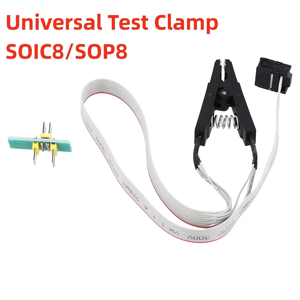 Для EEPROM 93CXX/25CXX/24CXX Универсальный Тестовый зажим SOIC8 SOP8 Для внутрисхемного Программирования На USB-программаторе Smart Electronics Parts