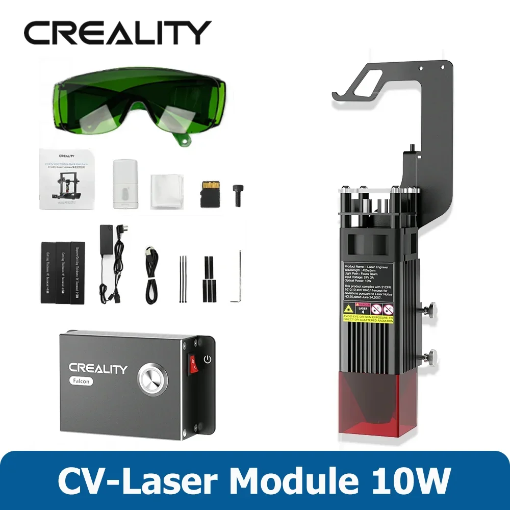 Комплект лазерных модулей Creality 10 Вт 5 Вт 1,6 Вт Модуль лазерного гравера для Ender-3 Neo/3 V2 Neo/3 Max Neo/3 V2/3/3 Pro/3 S1/S1 Plus/S1 Pro