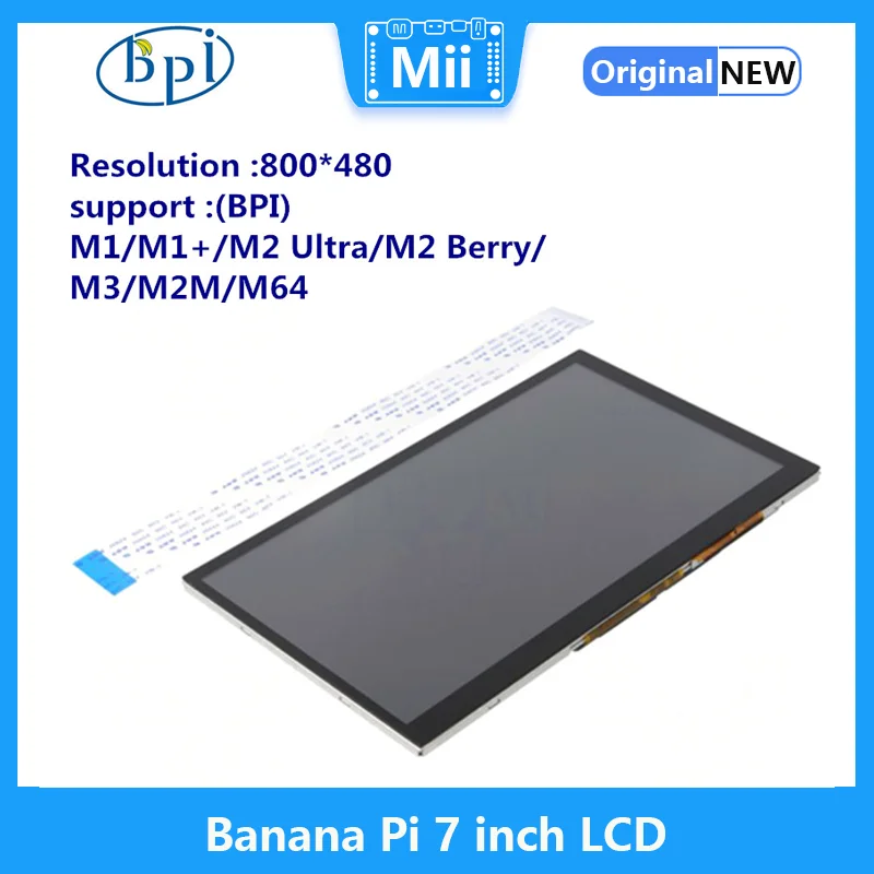 Banana Pi 7-дюймовый ЖК-дисплей с Сенсорным экраном для платы Banana Pi M1/M1 +/M3/M64/M2 Ultra/M2 Berry/M2M