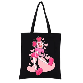 Cosmic Art Красная холщовая сумка для милой девушки, женские сумки, ручные сумки, забавные повседневные сумки, модная сумка для покупок, тканая сумка для покупок  10