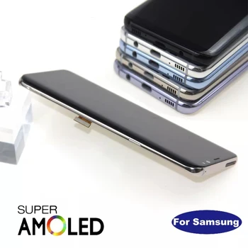 Для Samsung S8 Замена ЖК-дисплея для SAMSUNG Galaxy S8 G950 G950F дисплей ЖК-дисплей сенсорный экран Дигитайзер черный  2