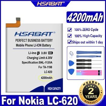 Аккумулятор HSABAT LC-620 4200mAh для Nokia 6.2 7.2 Батареи TA-1198 TA-1200 TA-1196  0