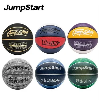 2023 Jump Start JRS ПОДНИМАЙТЕСЬ С НАМИ ЧЕГО БЫ ЭТО НИ СТОИЛО баскетбольный мяч Размером 7 из искусственной кожи Для игры в баскетбол на открытом воздухе в помещении  5