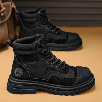 CYYTL/ мужские ботинки, зимняя обувь, повседневная кожаная обувь в стиле милитари, ковбойские ботинки 