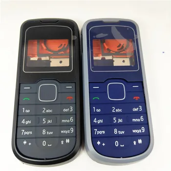 Оригинал для Nokia 1202, новый полный корпус, передняя рамка с клавиатурой, стекло дисплея + средняя рамка + задняя крышка с логотипом  2