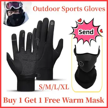 Зимние велосипедные перчатки, теплые перчатки с сенсорным экраном для мужчин и женщин, для бега, пеших прогулок, лыжных видов спорта на открытом воздухе, Водонепроницаемая Защитная маска  10