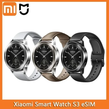 2023 Xiaomi Smart Watch S3 eSIM Call Watch Определение Кислорода В Крови Частоты Сердечных Сокращений Сна 5ATM Водонепроницаемое Спортивное Отслеживание Для женщин и мужчин  5