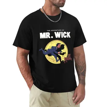 Футболка John wick больших размеров, милые топы, мужские хлопчатобумажные футболки  5