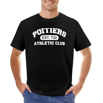 Футболка спортивного клуба Пуатье, графические футболки, футболки оверсайз, футболки для мужчин  5