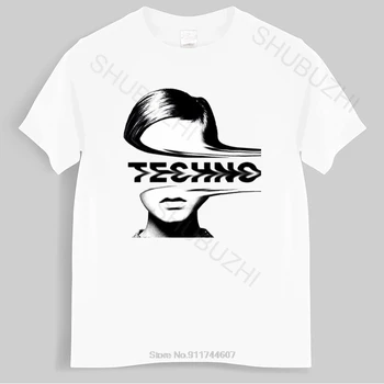 Новоприбывшая Мужская футболка Techno Dj Rock Electronic Hip Hop, Женская футболка, Летняя новая модная футболка, мужская футболка  5