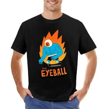 Футболка The Eyeball, возвышенная футболка, забавная футболка, черная футболка, мужские графические футболки в стиле хип-хоп  5
