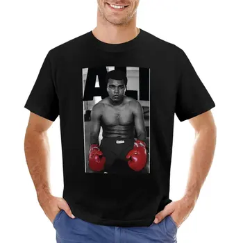 Футболка Мухаммеда Али, винтажная футболка, летний топ, мужская одежда  5