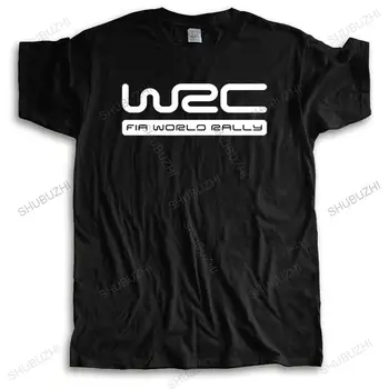Футболка с круглым вырезом из 100% хлопка, мужские футболки с логотипом wrc, футболки ЧЕМПИОНАТА МИРА по ралли FIA.  5