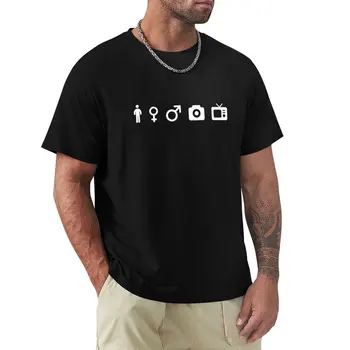 Индивидуальная футболка для женщин и мужчин с камерой и телевизором на заказ создайте свою собственную быстросохнущую дизайнерскую футболку для мужчин  5
