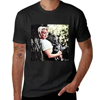 Новая футболка Marilyn Monroe Pug Love, футболки для мальчиков, Эстетическая одежда, рубашки с графическими тройниками, блузка, простые черные футболки для мужчин  5