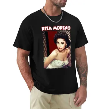 Черная футболка Rita Moreno, новое издание, мужские футболки для любителей спорта  5