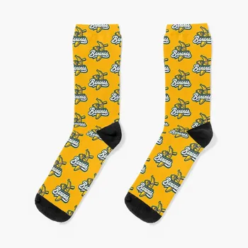 Желтая бейсбольная команда Savannah Bananas -Желтые носки, спортивные носки, носки с принтом, носки для девочек, мужские  10