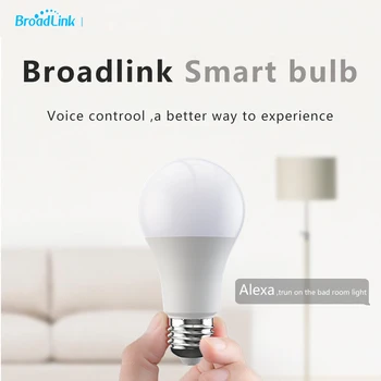 OriginalBroadlink Smart WiFi Светодиодная Лампа e27 Light Switch Беспроводной Пульт Дистанционного Управления RM Pro Работает с Alexa Google Home для Android IOS  5