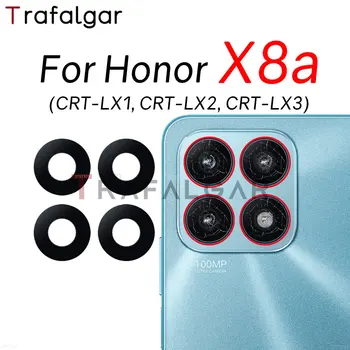 Замена Стеклянного Объектива Задней камеры Для honor X8A CRT-LX1 CRT-LX2 CRT-LX3 С клейкой наклейкой  2