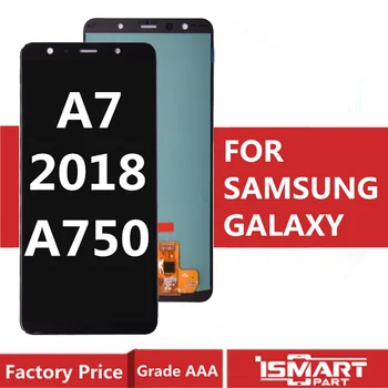 Для Samsung Galaxy A750 SM-A750F A7 2018 ЖК-дисплей с Сенсорным Экраном Digitizer в сборе AMOLED с рамкой  5