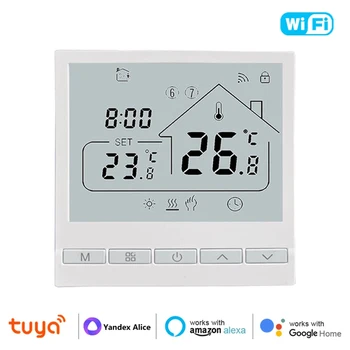 Tuya WiFi Умный Термостат Регулятор Температуры для Электрического Напольного Отопления Температура Воды/Газового Котла Google Home Alexa  10