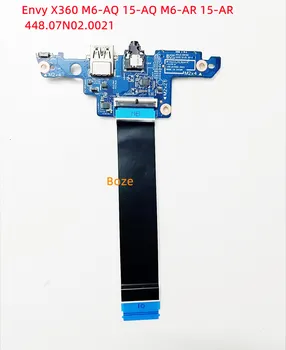 Для Hp Envy X360 M6-AQ 15-AQ M6-AR 15-AR Плата кнопки включения звука USB PCBA 448.07N02.0021  5