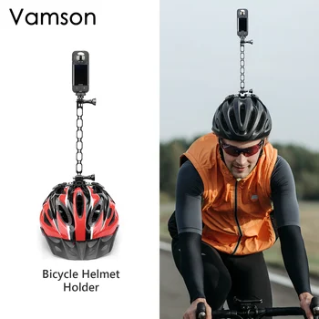 Регулируемый Ремень Велосипедного Шлема Vamson для Крепления Головного Ремня Insta360 X3 One X2 для Экшн-Камеры GoPro Hero 11 10 9 8 7 Аксессуары  10