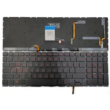 Новая клавиатура для ноутбука HP Omen 15-DC1000 15-DC1052NR 15-DC1054NR 15-DC1058WM 15-DC1069WM 15-DC1088WM с красной подсветкой США  2