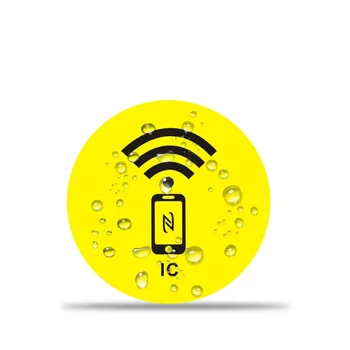 5шт Наклейка 13,56 МГц M1 S50 RFID Бесконтактный Брелок Карта ISO14443A F08 Смарт-Чип IC Водонепроницаемый Брелок Контроля Доступа  10