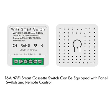 Tuya 16A Wifi MINI Smart Switch Реле управления своими руками Таймер для Smart Life for Home Yandex  5