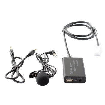 USB AUX Bluetooth Автомобильный Цифровой Музыкальный CD-Чейнджер Адаптер для Toyota (6 + 6) Pin Camry Corolla RAV4 Yaris  10