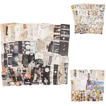 Набор принадлежностей для винтажных вырезок (200 шт) для художественных журналов, планировщиков ненужных журналов, бумажных наклеек 
