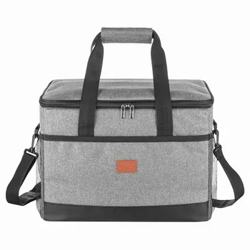 Мягкая сумка-холодильник объемом 33 л с жестким вкладышем, большая изолированная сумка для пикника, ланча, коробка, охлаждающая сумка для кемпинга, барбекю, семейного отдыха на свежем воздухе  10