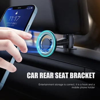 Магнитный держатель для телефона на заднем сиденье автомобиля для iPhone 14 13 12 Pro Max Smartphone Универсальное кольцо для крепления телефона Magsafe Кронштейн для мобильного телефона  5