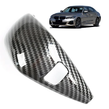 Новая Внутренняя Крышка Ручки Переключения Передач Из Углеродного Волокна Для BMW 3 Серии G20 G28 C Прямая Замена Автомобильных Аксессуаров  5