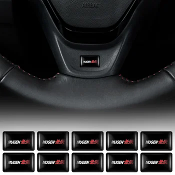 10/20шт 3D Эпоксидные Наклейки Для Интерьера Автомобиля, Декоративные Аксессуары Для Honda Mugen Typer Types RR City H-RV Jazz Accord Civic  1