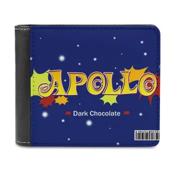 Мужской кошелек Apollo Candy Bar, Кожаный Держатель Для Кредитных Карт, Короткий Кошелек, Потерянный Apollo Candy Bar, Шоколадный Телевизор, Когда-То Давно  5