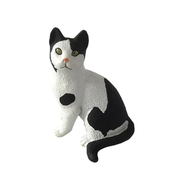 Изысканная сиамская кошка, миниатюрная фигурка котенка, реалистичная обучающая игрушка для собак  10