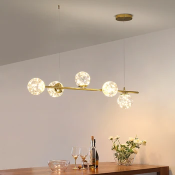 Современная столовая lamparas decoracion hogar moderno умные подвесные светильники украшение салона Люстрами для столовой  5