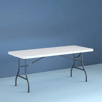 Раскладной столик на 8 футов, белый  5
