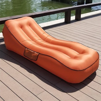 Открытый Одноместный диван-мешок, Водонепроницаемый Надувной Матрас, Складная Кровать, Портативный Коврик для сна на пляже для взрослых  5