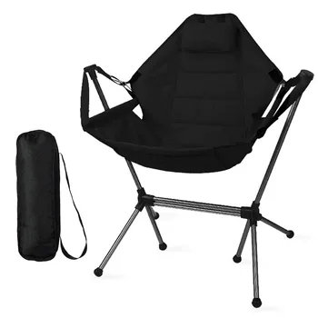 Походный Лунный стул Сверхлегкий Складной стул Портативный для путешествий, отдыха, сна, Складные стулья-качалки, стул для рыбалки на открытом воздухе  5