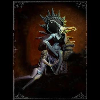 Фигурка дьявола из неокрашенной смолы в масштабе 1/24 из коллекции Niack and Her Slave Desire  10