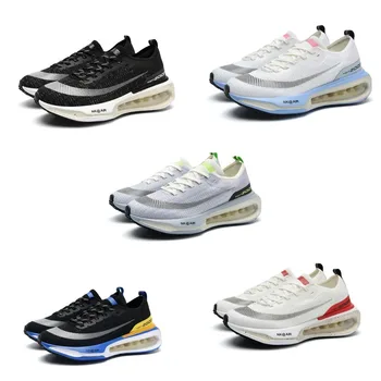 Новые мужские кроссовки для бега, Дышащая спортивная обувь на открытом воздухе, Легкие кроссовки, мужская Амортизирующая Удобная обувь для спортивных тренировок  5