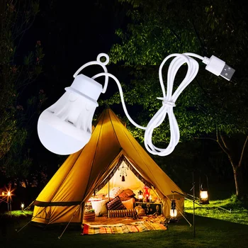 DC5V Светодиодный фонарь для лагеря USB аварийная лампа Лампа для чтения Подвесная лампа для палатки для работы барбекю Рыбалка Ремонт Кемпинг на открытом воздухе  5