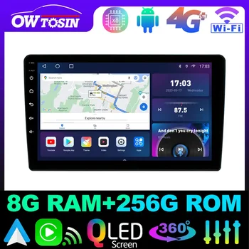 Owtosin QLED 1280*720P Android 12 8 + 128G Автомобильный Мультимедийный CarPlay Для Toyota Aqua Prius C 2017-2021 360 Панорамная Камера GPS Радио  5